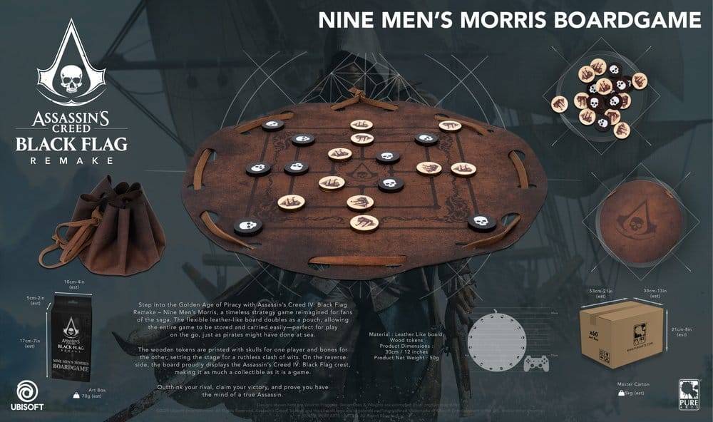 Assassin's Creed Brädspel Nine Men's Morris