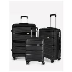 RW Travel Travel Alfrida Collection 3-set Suitcase Black