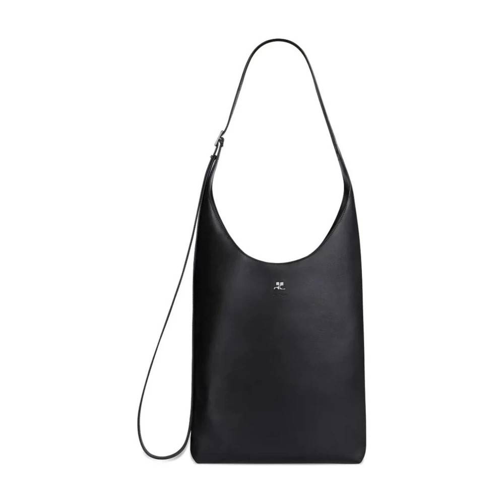 Courrèges Melt Lædertaske - Tasker - Dame - Sort - ONE SIZE - Læder