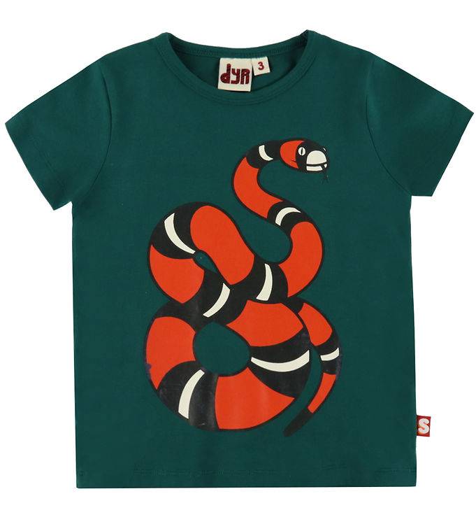 DYR-Cph T-shirt - Djurmor - Tee Grön orm - DYR - 6 år (116) - T-shirt
