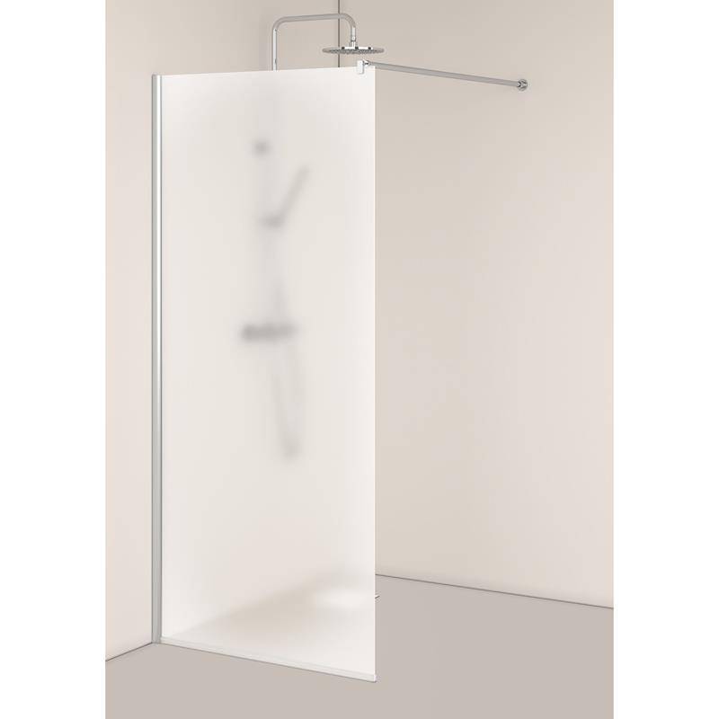HAFA Duschvägg IglooPro I-Wall (Bredd: 70 cm Glas: Frostat Profilfärg: Aluminium)