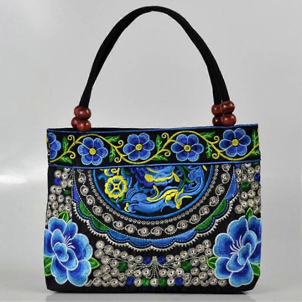 (Apple flower blue) Yunnan Fashion Ethnic Embroidery Bags Fashion Selected Fashion Bags