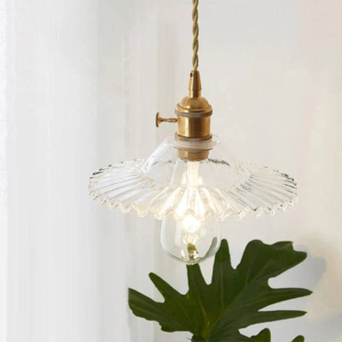 OpulentGlow Pendel – Elegant Glas Taklampa - Transparent / F