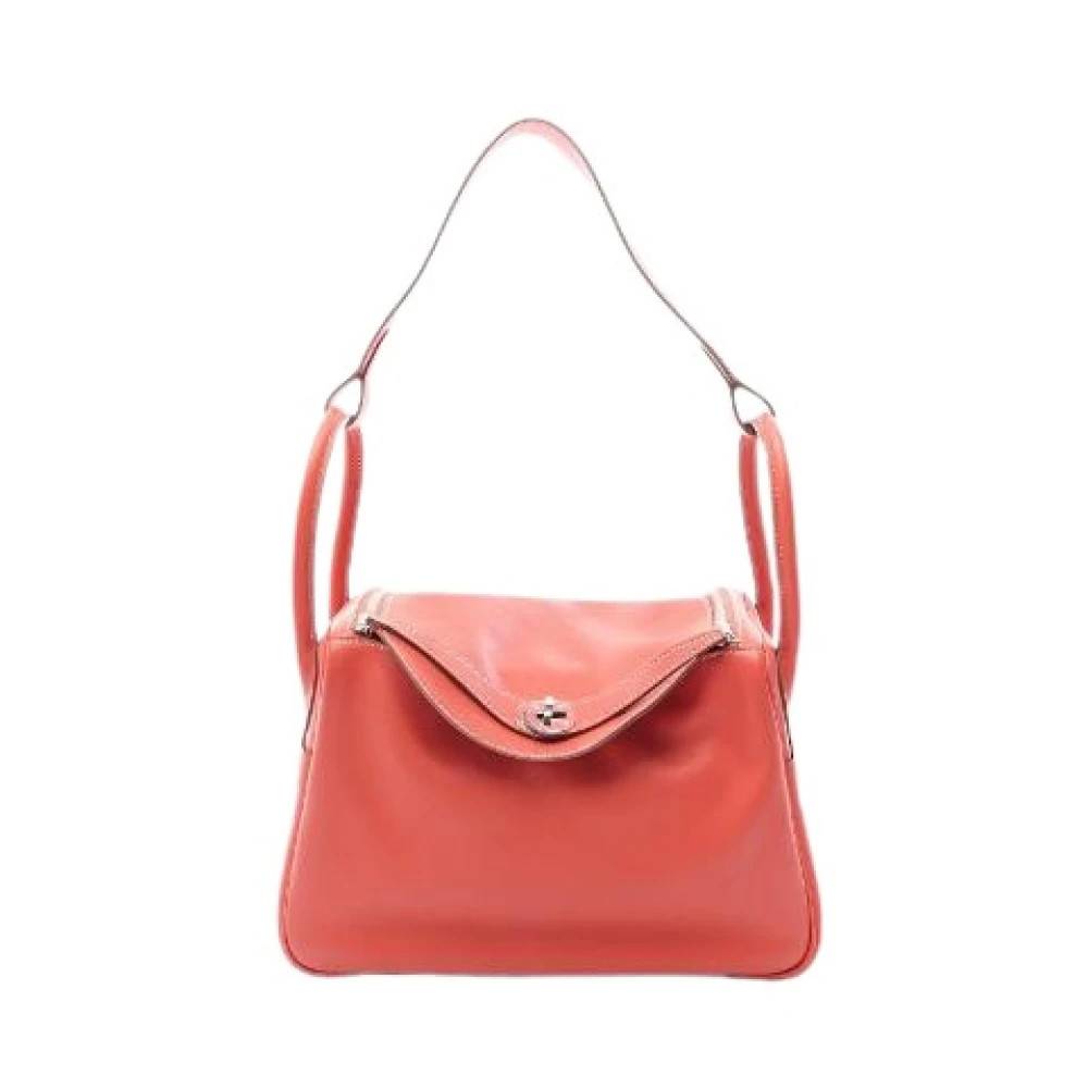 Hermès Vintage Pre-owned Laeder skuldertasker - Vintage - Dame - Orange - ONE SIZE - Uld