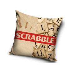 Scrabble – Kuddfodral 40x40cm