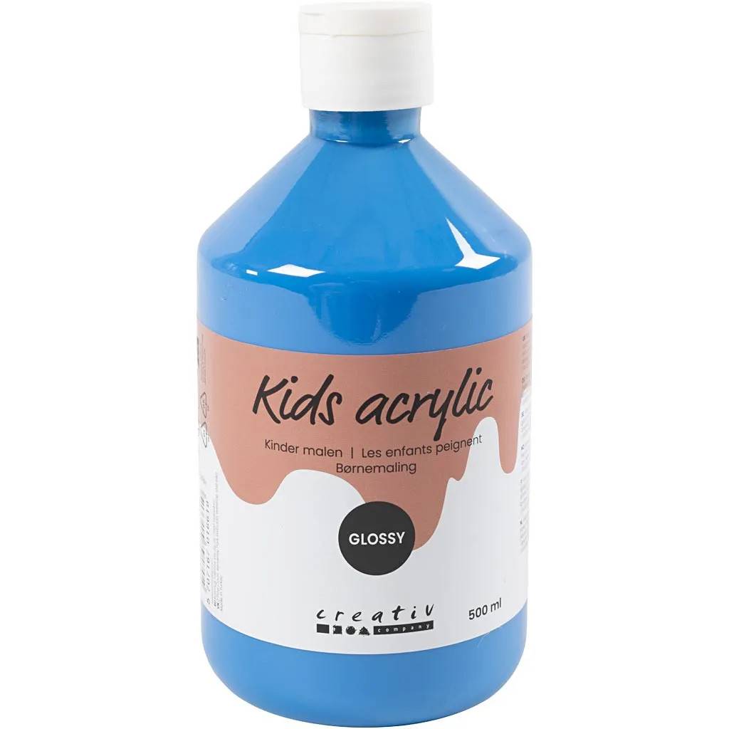 Akrylfärg för Barn Blank - 1 Flaska, 500 ml, Blank, Primärblå - A-color - Hobbyfärg för barn - primärblå