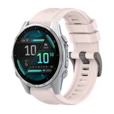 Garmin Fenix 8 AMOLED 43mm Urrem i silikone - Lyserød