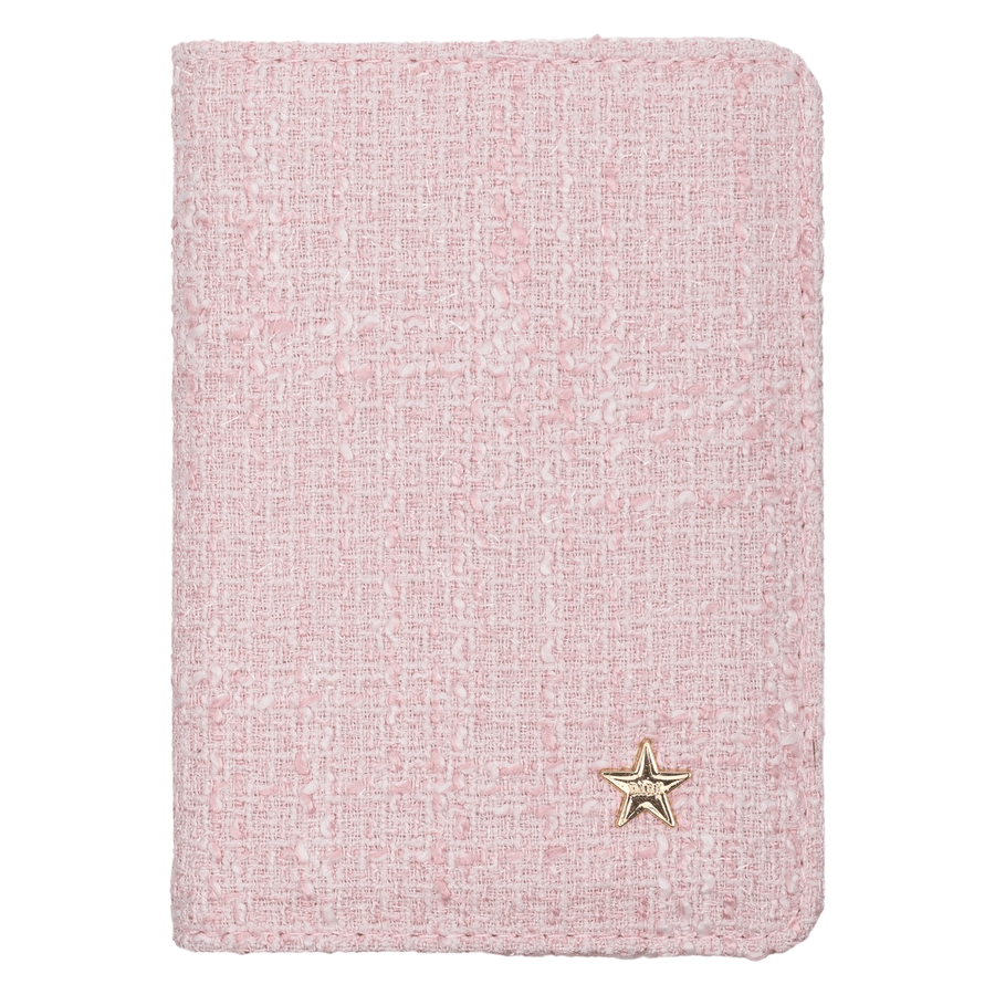DARK Tweed Passport Cover Cotton Candy