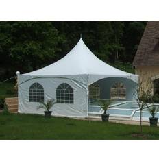 Pagoda Partytält Festtält PartyZone 5x5m, PVC, Vit