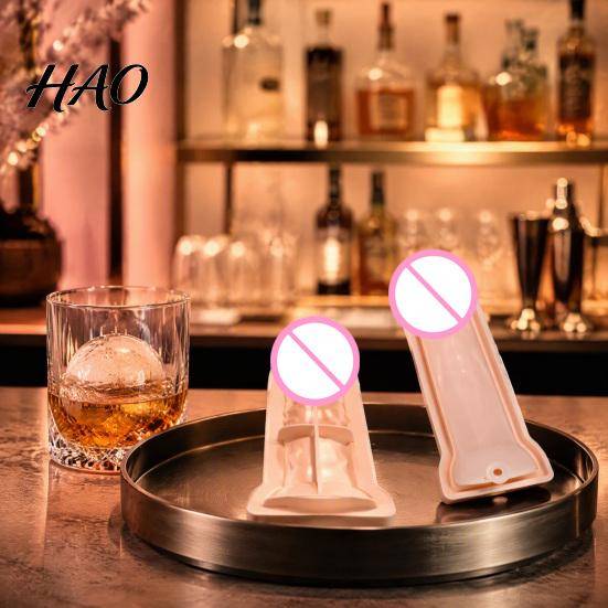 Stor iskulform Prank-kuberform, Silikon Lätt att släppa Nyhetsbricka, Kreativ Dryckeskylare Non-stick Flexibel Tillverkare för Cocktails Whiskey