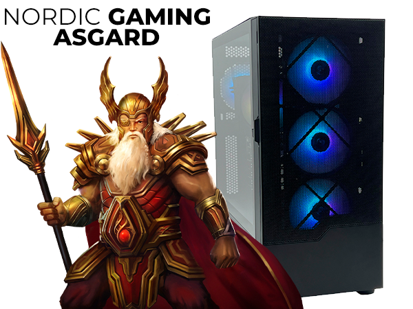 Nordic Gaming Asgard Odin Gaming PC | Ryzen 7 9800X3D 64GB RTX 5090 2TB --> På vej ind, levering hos dig 11-06-2029