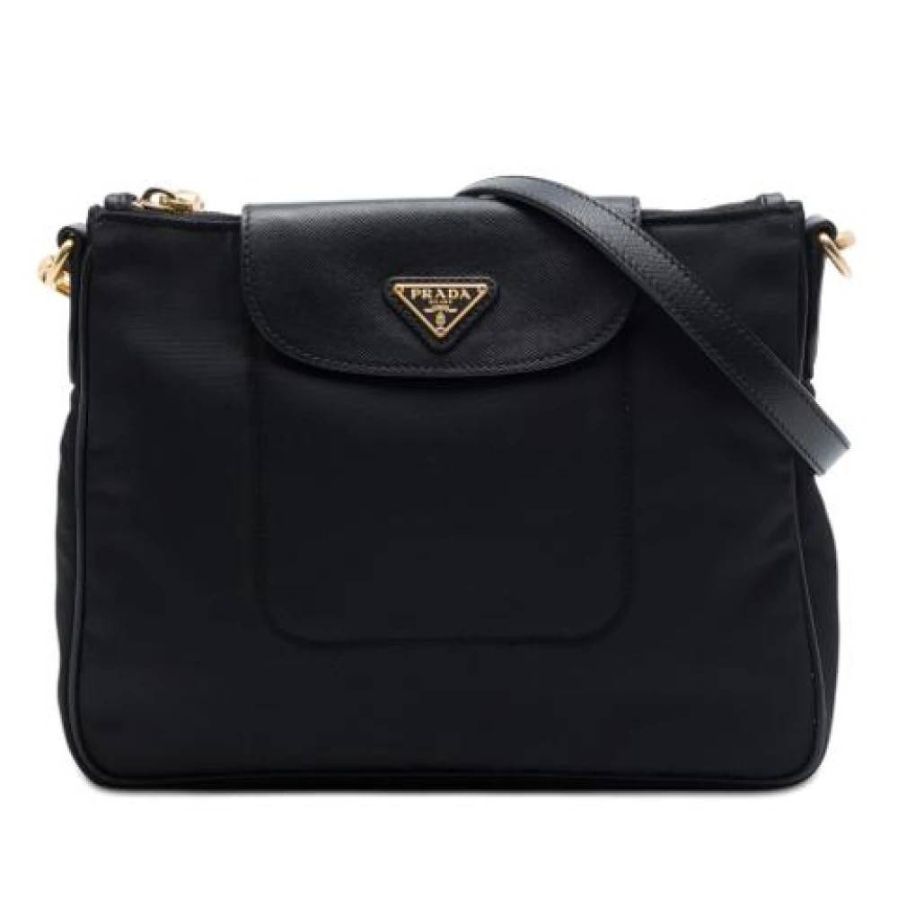 Prada Vintage Pre-owned Nylon Crossbody Bag - Vintage - Dame - Sort - ONE SIZE - Nylon