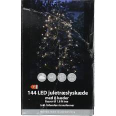 Juletræslyskæde med 144 LED - varm hvid