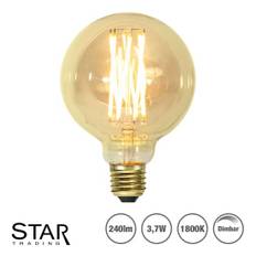 3,7W LED-lampa E27 G95 Vintage Gold Ø9,5cm