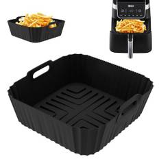 Heißluftfritteuse Zubehör für Ninja Heißluftfritteuse Max Pro 6,2 L AF180EU, Airfryer Silikonform Heißluftfritteuse Zubehör für Ninja AF180EU AF140EU, Philips 6,2L, COSORI 5,5L