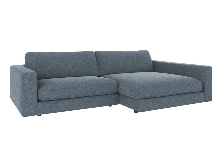 Rowico Home Duncan 3-sitssoffa med schäslong H Mellanblå (Bobby 15) 258 x 150 x 78 cm