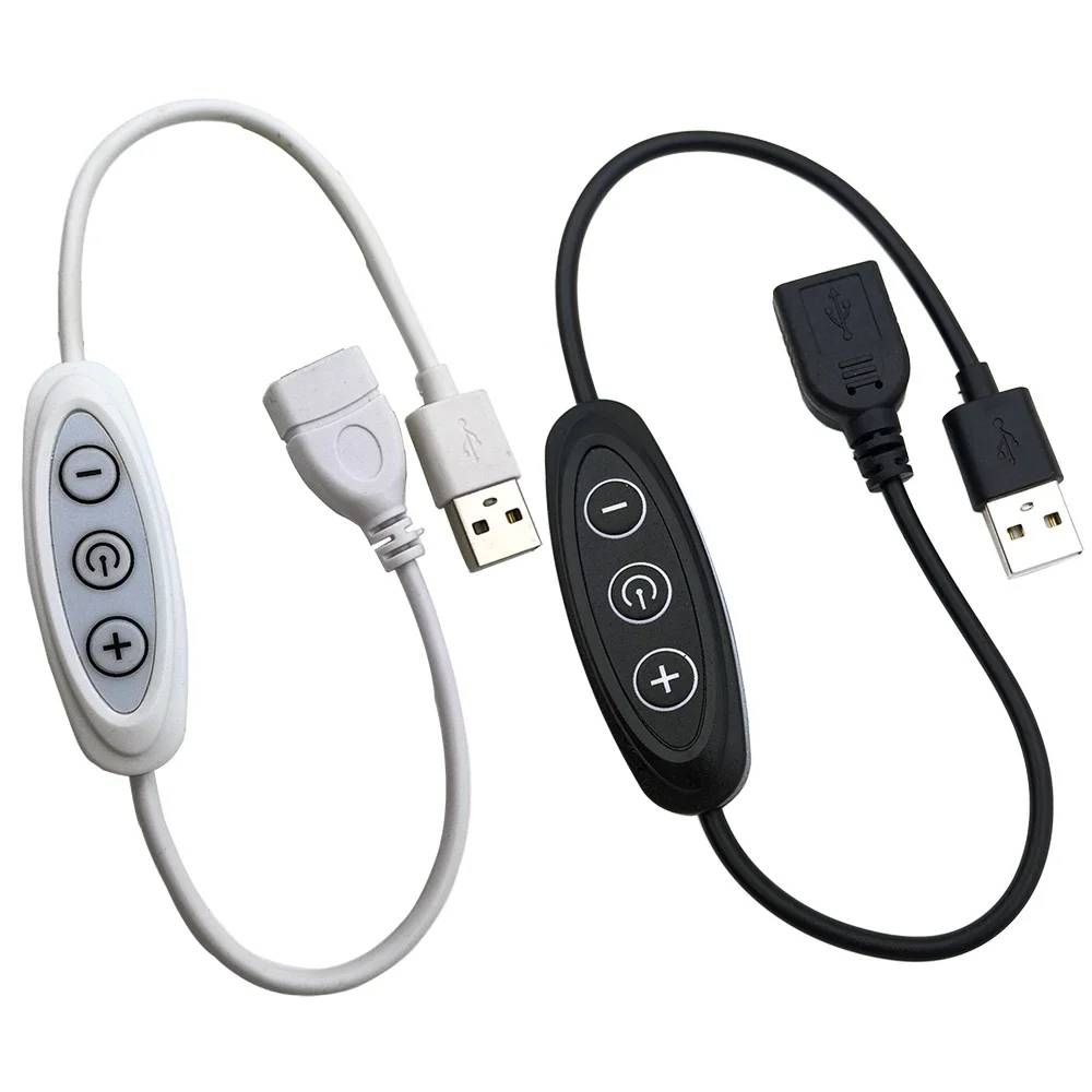 3 Key USB Dimmer Switch 5V 2A 8 Level Dimming Controller Portable LED Light Dimmer Adjustable Brightness Operation Stable 2026