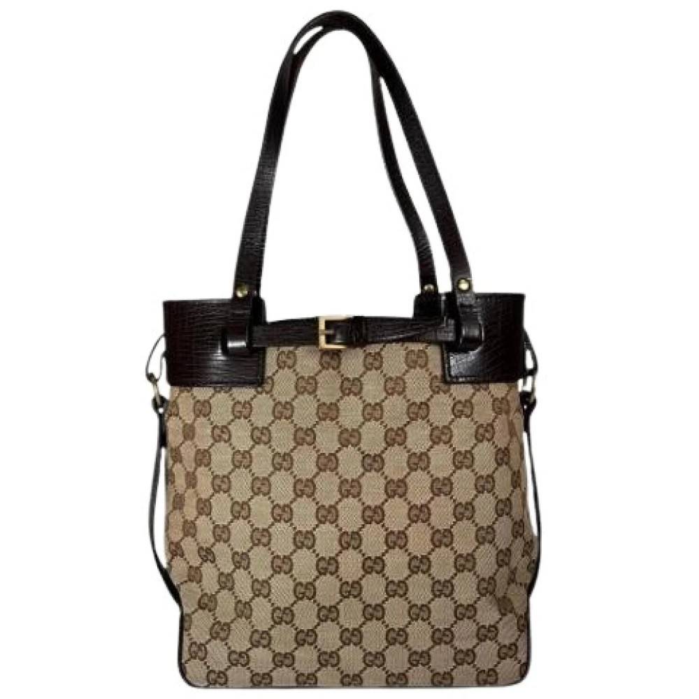 Gucci Vintage Pre-owned Canvas gucci-tasker - Vintage - Dame - Beige - ONE SIZE -