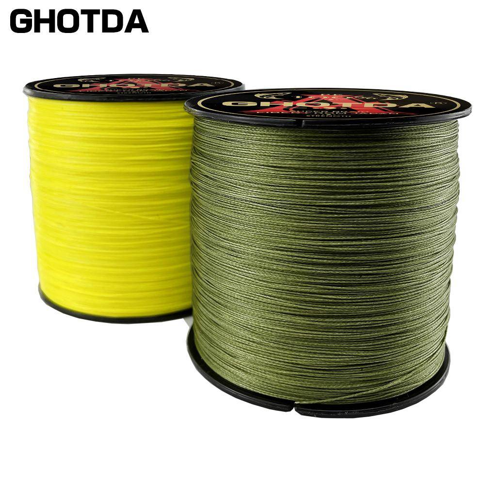GHOTDA 100M fiskelina 8 trådar superstark 18 22 31 39 43 52 61 78LB flätad tråd multifilament PE-rep