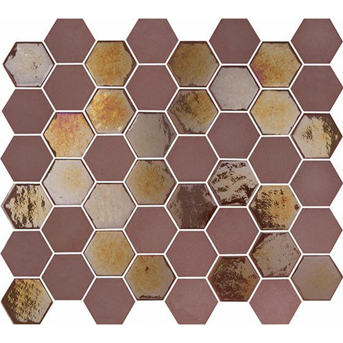 Mosaik Sixties Hexa Burgundy 5x4,3