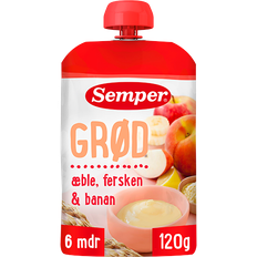 Semper Grød Smoothie Æble/Fersken/Banan 6M (120 g)