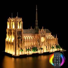 LocoLee Licht Kompatibel mit Lego Notre-Dame de Paris, Nur Lichter Set- Kein Modell, Licht Beleuchtung Set Compatible with Lego 21061 Notre-Dame de Paris