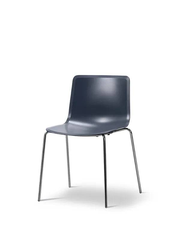 Pato Stol fra Fredericia Furniture Dark blue / Krom - Jacobsen Plus