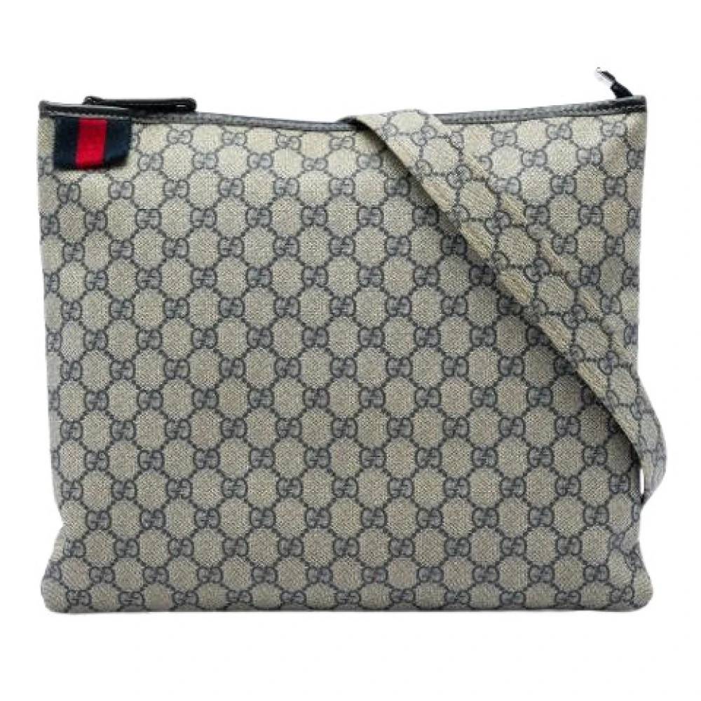 Gucci Vintage Pre-owned Vintage Canvas Crossbody Bag - Vintage - Dame - Beige - ONE SIZE - Uld