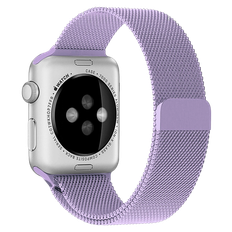 Apple Watch 5 Mesh Urrem i Rustfrit Stål, 38/40/41 mm - Lilla