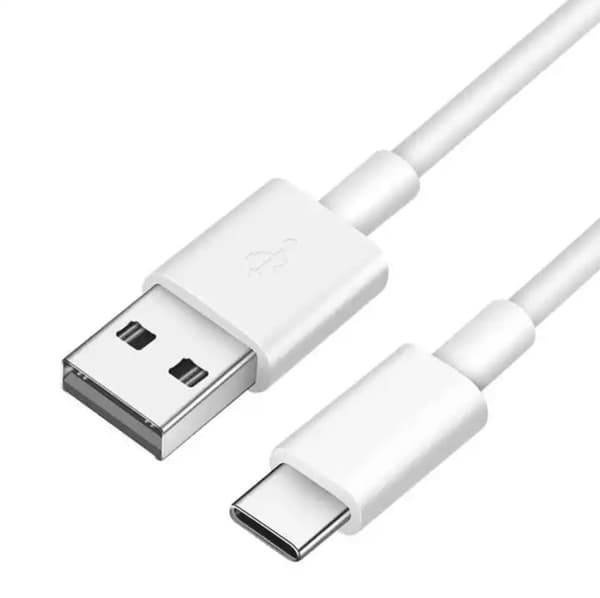 USB-A til USB-C kabel – Opladning og synkronisering til S10 og mere - 3 meter hvid