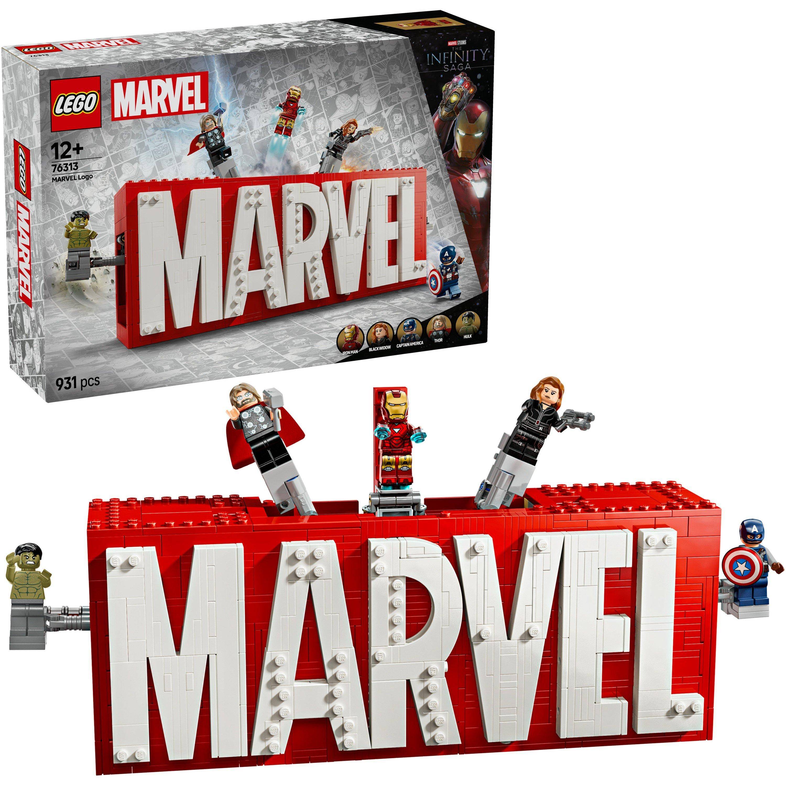 Lego Marvel: Marvel Logo & Minifigures Set 76313