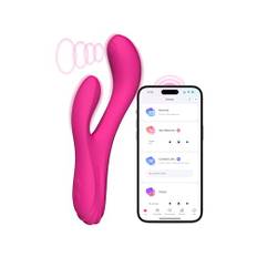 LOVENSE Osci 3 Rabbit Sex Toy Vibrator med APP-kontroll, G-spot Vibrator & Oscillation Massager med dubbel motor för klitorisstimulator, vuxenleksaker för kvinnor med trådlös fjärrkontroll Vibrator