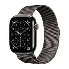 Apple Watch Series 11 GPS + Cell 46 mm skiffer titan, skiffer milanesisk loop - M/L