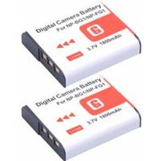 2 st np -bg1 np bg1 np-fg1 batteri för sony cyber-shot dsc -h3 dsc -h7 dsc -h9 dsc -h10 dsc -h20 dsc -h50 dsc -h55 dsc -h70 dsc -h90