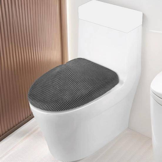 Toalettsitsöverdrag Majsmönstrad Tyg Elastiskt Band Halkfritt Stabilt Toalettsitsöverdrag