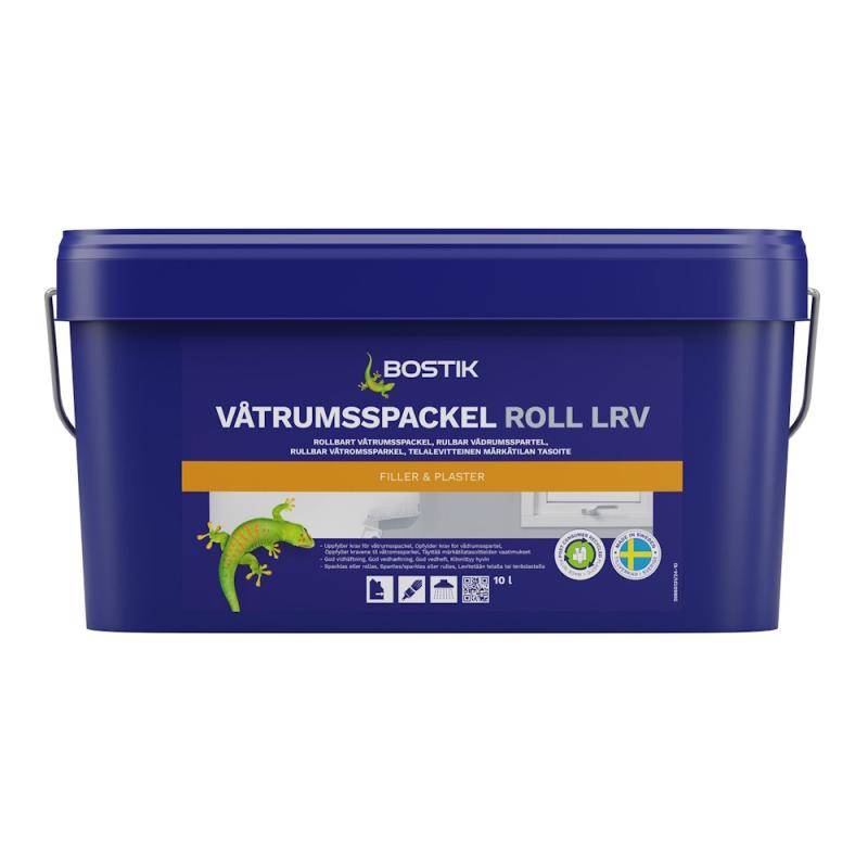 Väggspackel/Lätt Våtrum Roll-LRV 10 Liter Vit Bostik