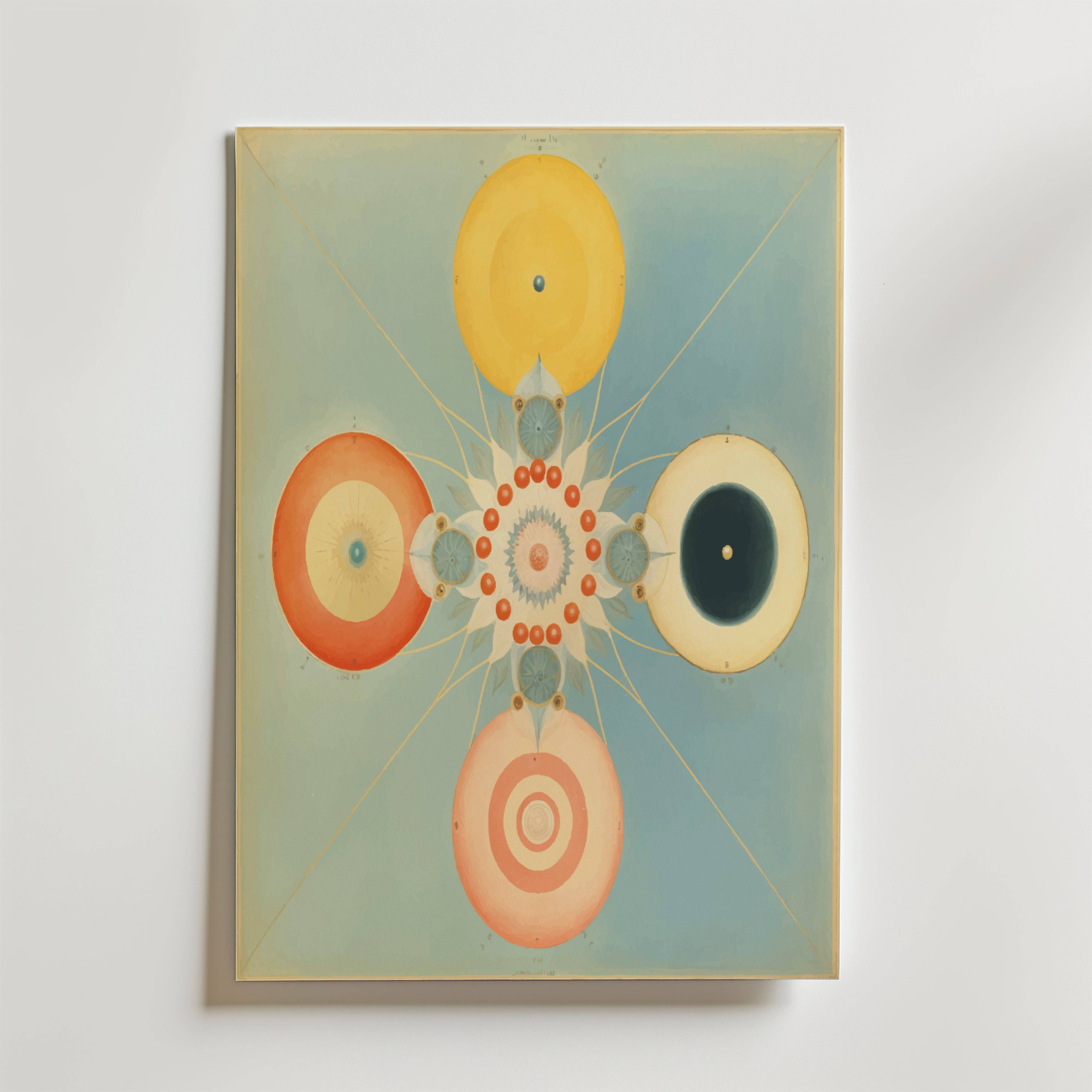 Hilma af Klint The Four Worlds Poster - Fine Art Poster 30x40 cm