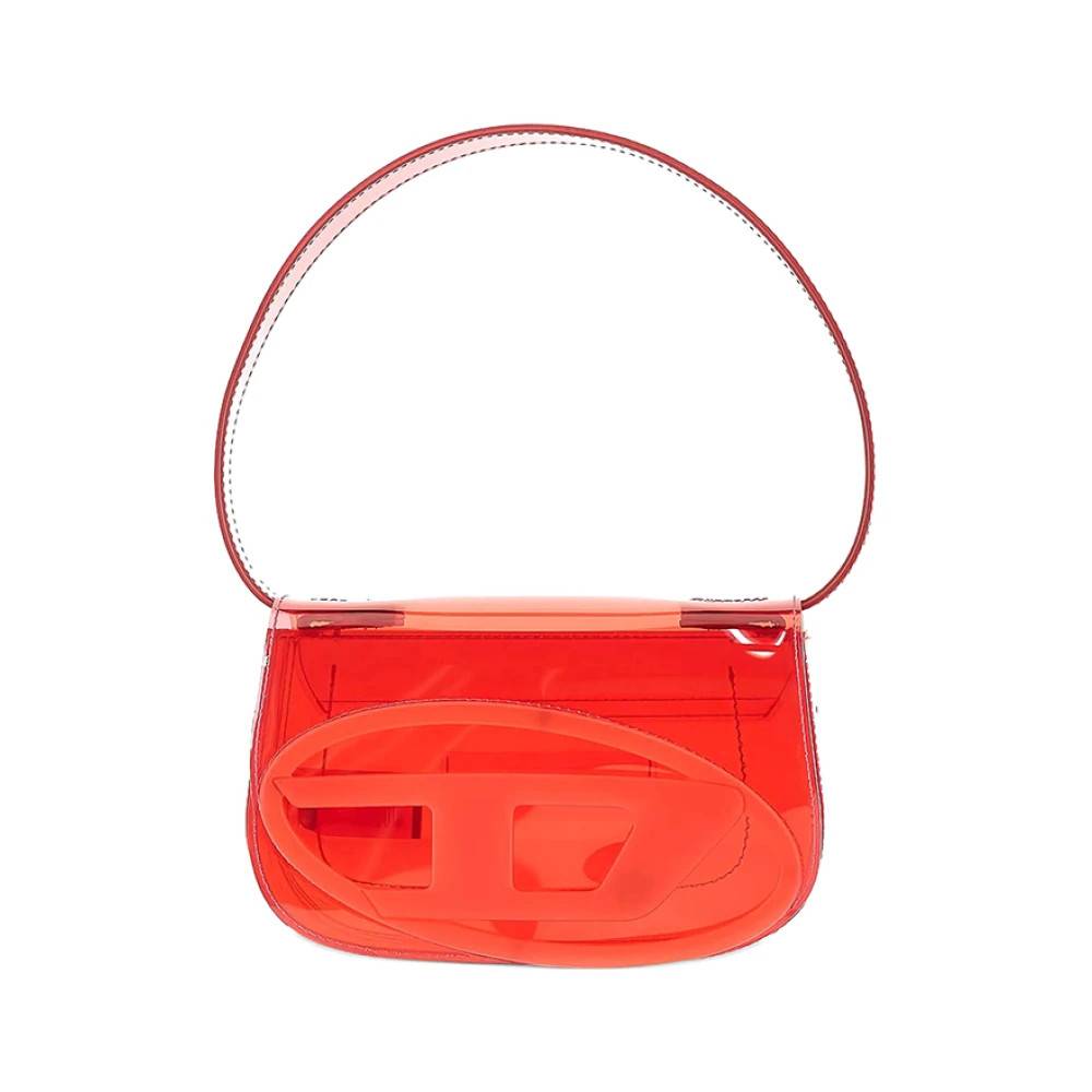 Diesel 1DR Iconic Skuldertaske - Tasker - Dame - Rød - ONE SIZE - Uld