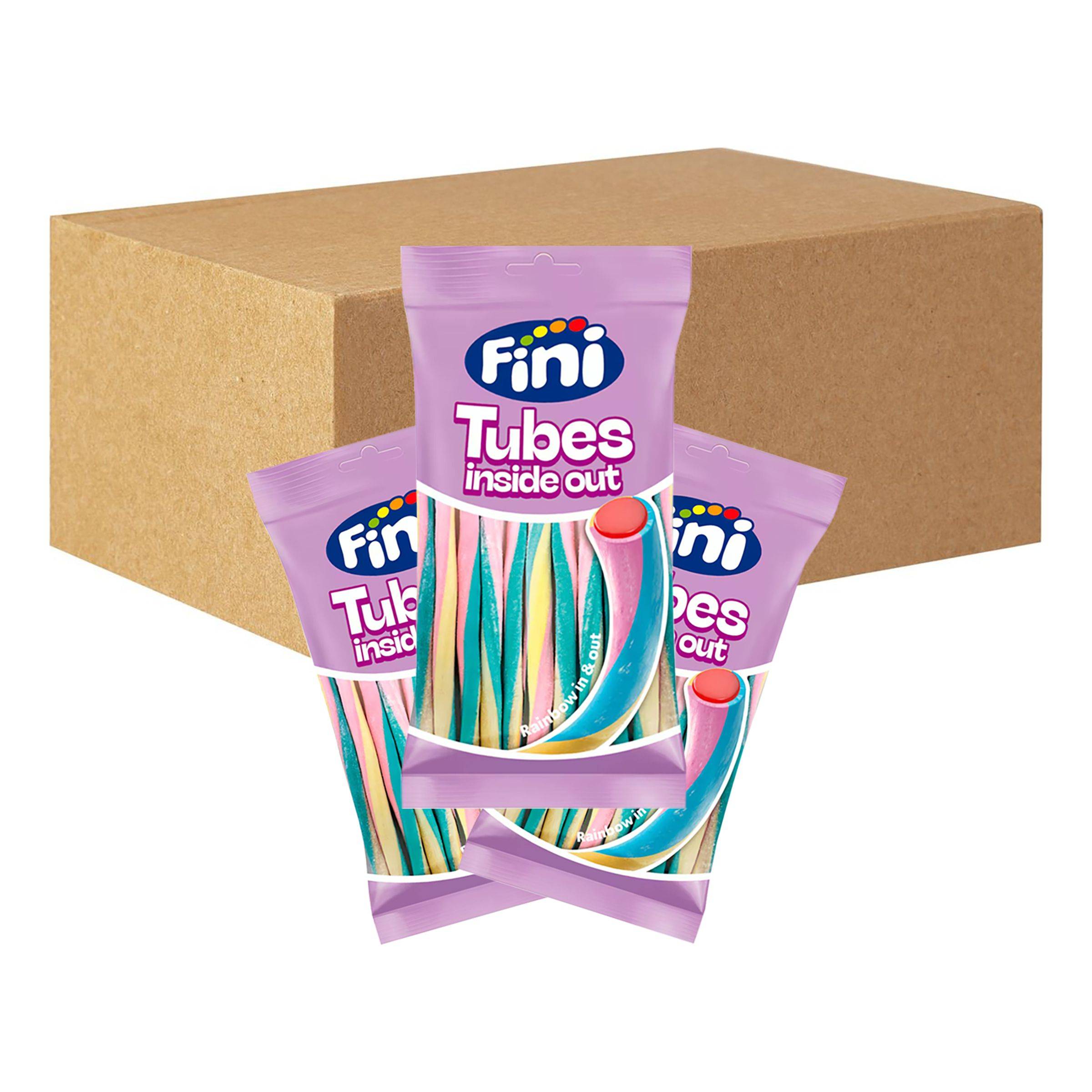 Fini Rainbow Tubes Inside Out Økonomipakke - 12 x 75 g