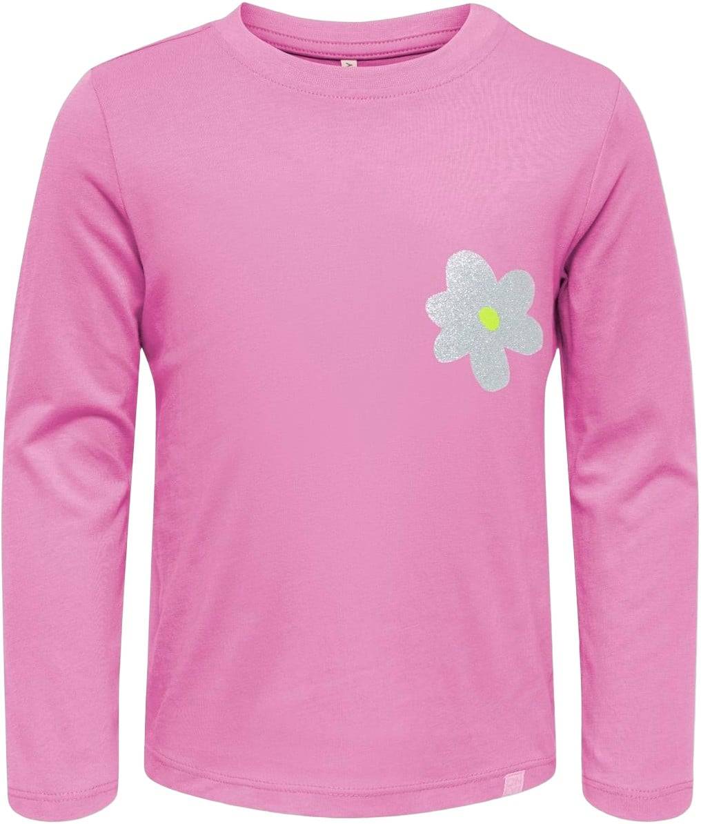 Only Mini Kmgdaphe LS REG TEE JRS Stl. 116 unisex - Blusar Från Magasin - Cyclamen/bloom (116)
