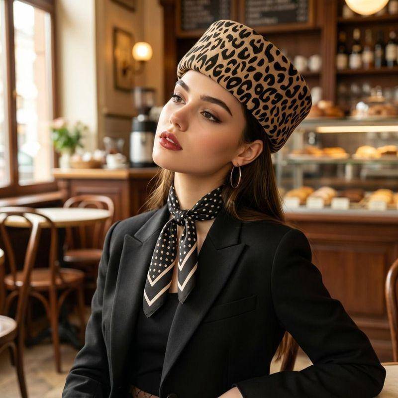 Vintage Fransk Stil Pillerlåda Hatt Fedoras Tårformad Baskerhatt Flygvärdinna Mångsidig Medicinlåda Hatt Strandvisir cm black