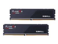 G.Skill Flare X5 - DDR5 - sats - 32 GB: 2 x 16 GB - DIMM 288-pin låg - 6000 MT/s - CL30 - 1.35 V - ej buffrad - icke ECC - mattsvart