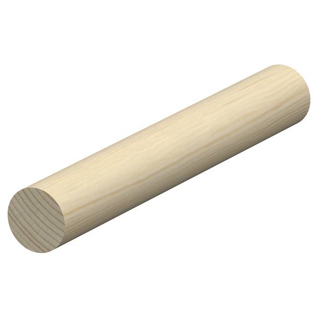 27MM RUNDSTAV FURU L=2,4M OBEHANDLAD RAW (10) | Beijerbygg Byggmaterial