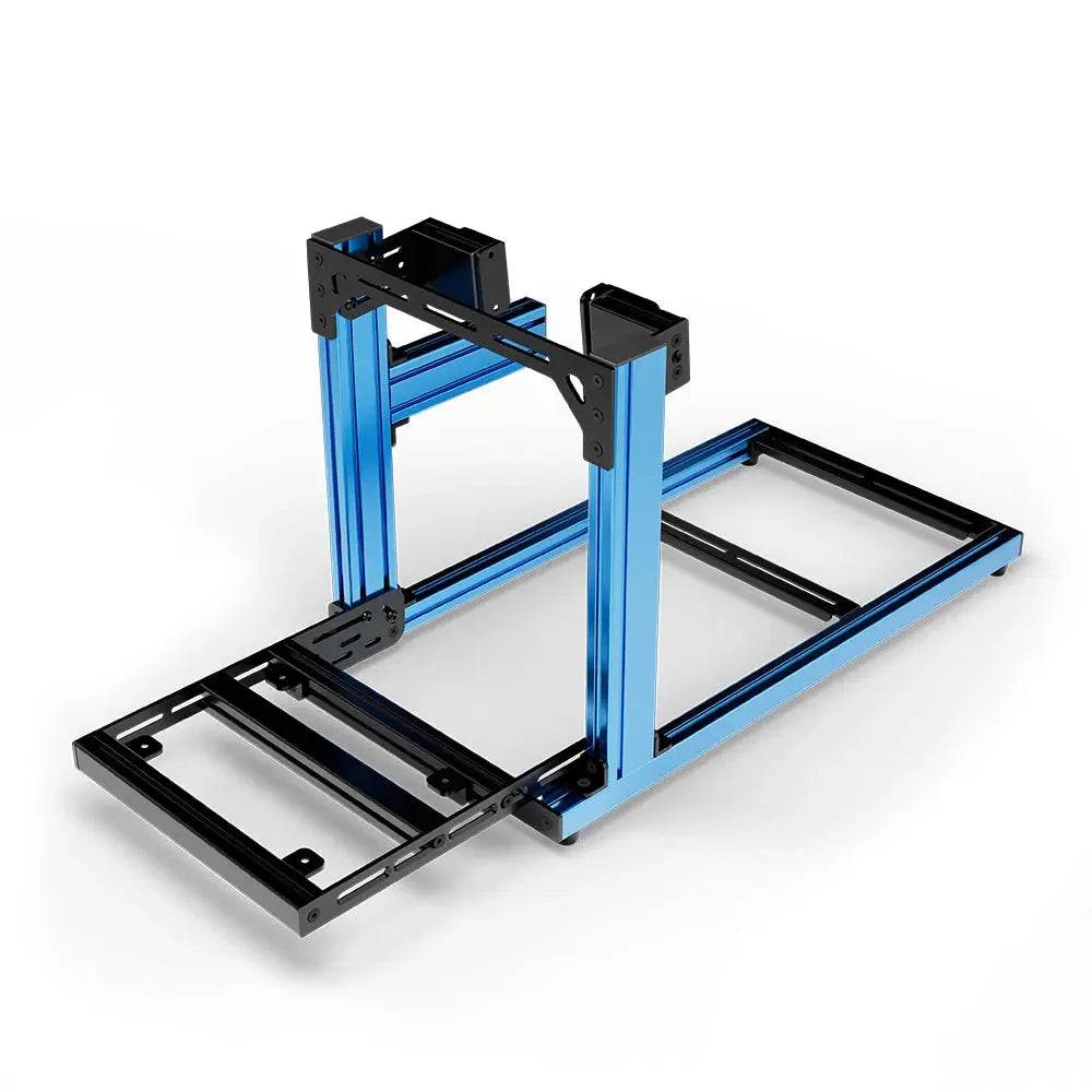 SIMGASM | Hobby Aluminum Sim Racing Cockpit - Side Mount / Blue