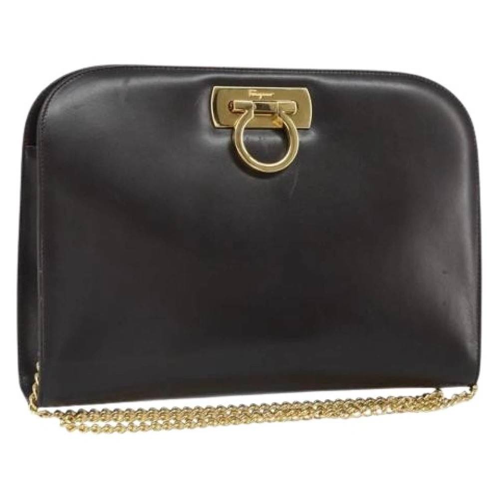 Salvatore Ferragamo Pre-owned - Pre-owned Läder Axelremsväska Vintage - Dam - ONE Size - Läder