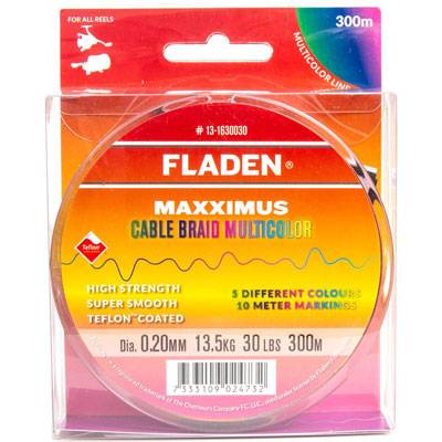 Fletline Farvet Til Havfiskeri og Trolling Cable Braid Multicolour-0.25.