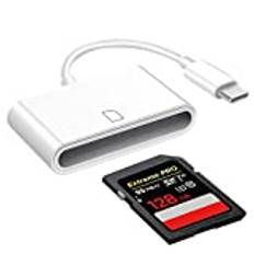 SD Kortläsare, Seminer USB C till SD Kort Kameraläsar Adapter med Type-C och OTG Funktion Kompatibel med Samsung S20/S10/Note, 2018Pad Pro, Google Pixel, MacBook