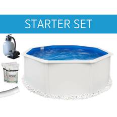 STAR STARTER SET Stahlwandpool Rund Ø 460 x 120 cm