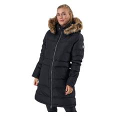 Paranaque Long Down Parka Jacket Black, Female, Tøj, jakker, Sort, 38