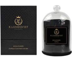 K. Lundqvist Stockholm Scented Candle with Glass Cover Boulevard/Raspberry & Blueberry  300 g
